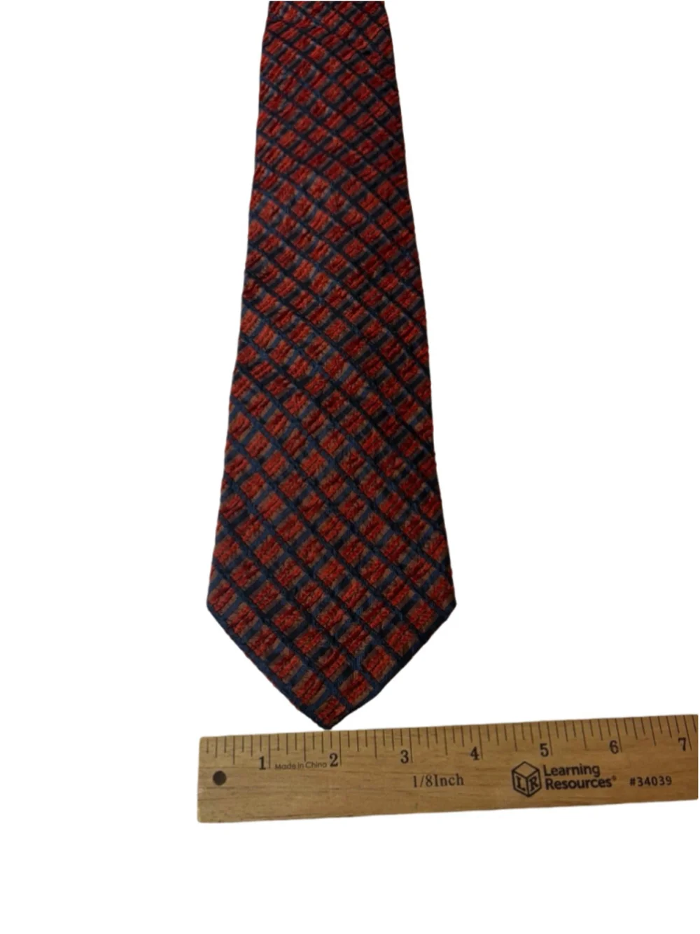Ermenegildo Zegna Made in Italy 100% Silk Textured Geometric Men’s Tie